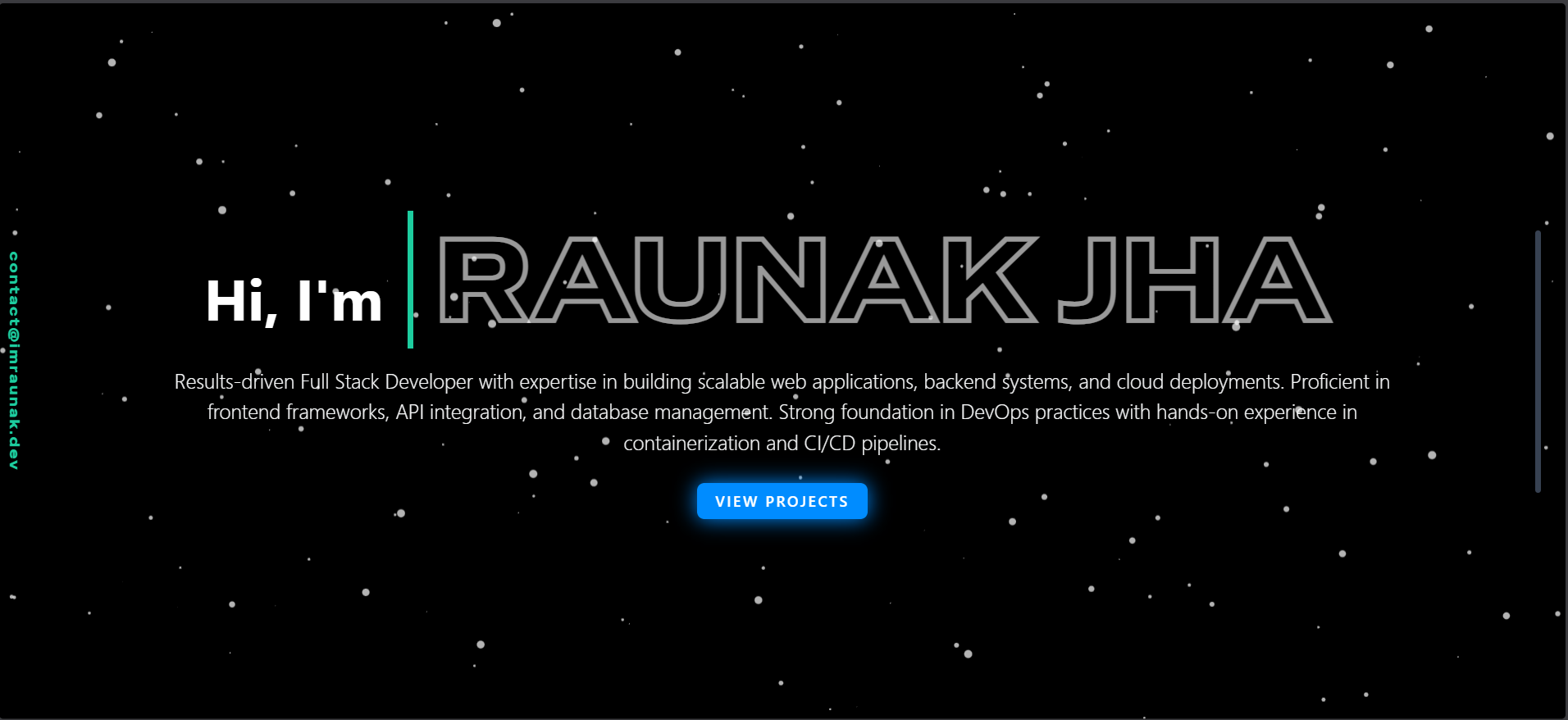 Portfolio Website Screenshot
